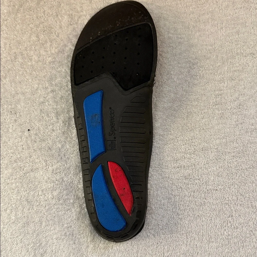 Skechers D'LUX Walker 2.0 Slip-On Sneakers SN232179 Wide Width Navy/Grey/Orange - Picture 10 of 12